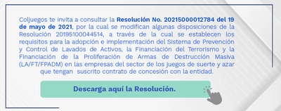 Resoluci&oacute;n Lavado de Activos